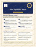 Active Supervision Checklist/ The Compliance Series™ · Free