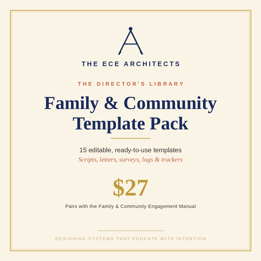 The Director's Family & Community Template Pack