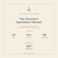 The Director's Operations Manual + Editable Template Pack