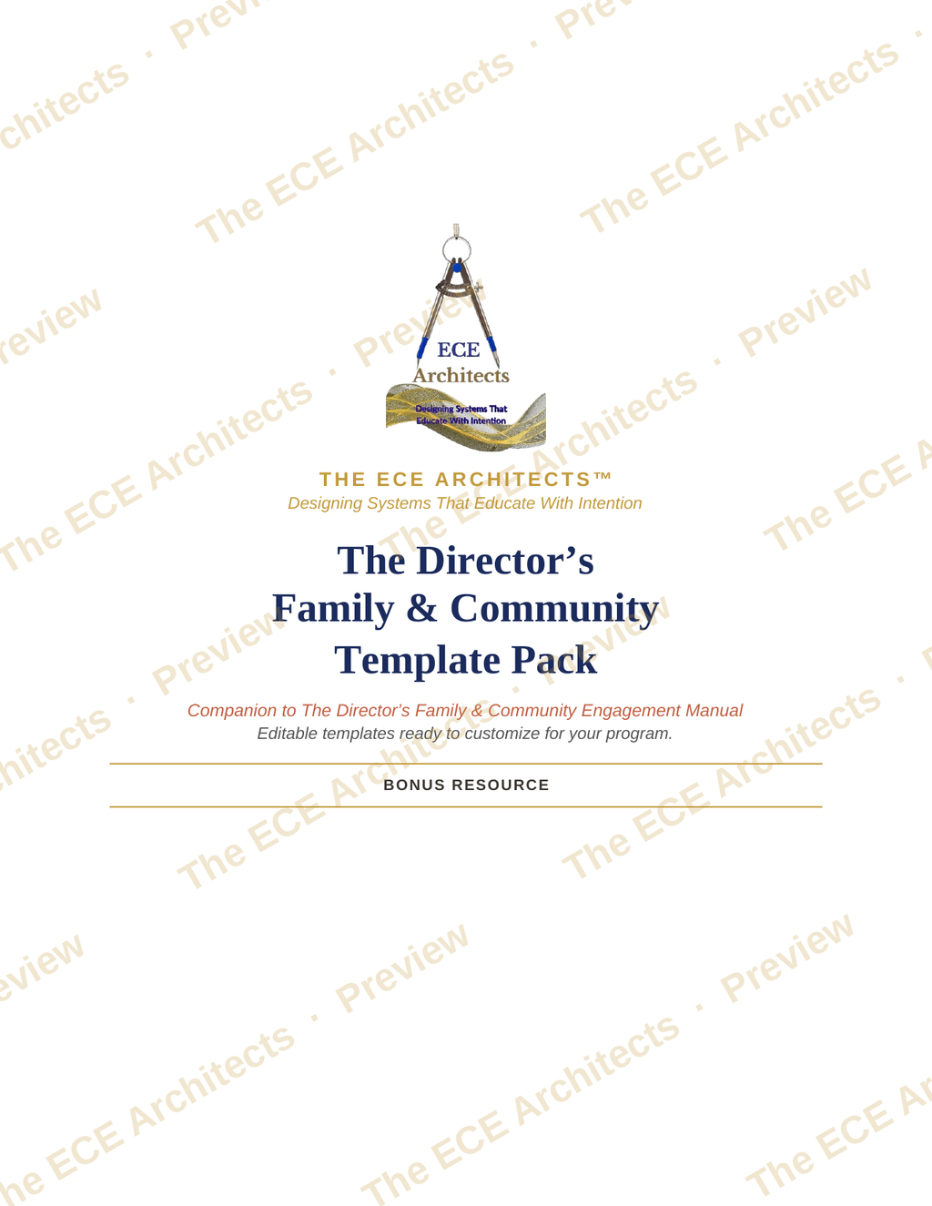 The Director's Family & Community Template Pack