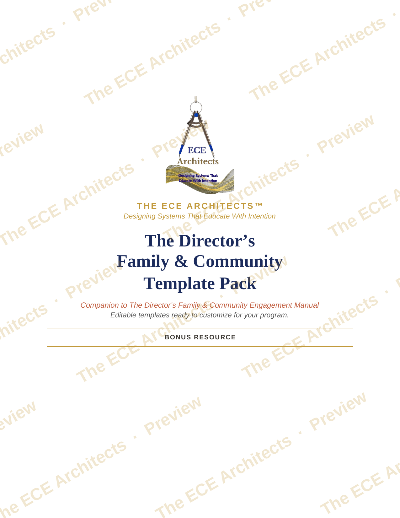 The Director's Family & Community Template Pack