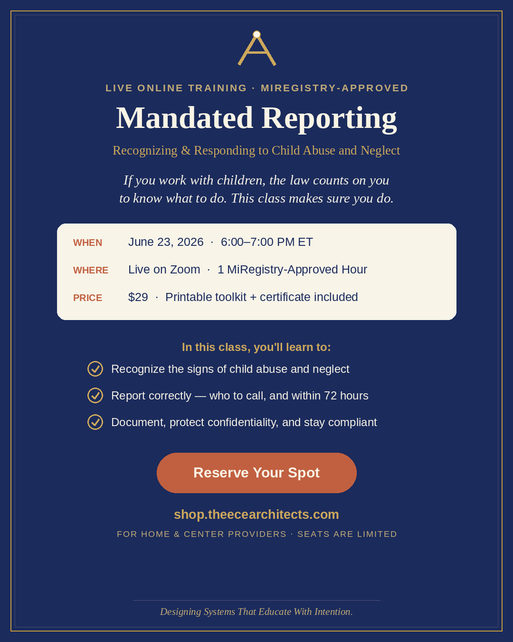 Mandated Reporting: Recognizing & Responding to Child Abuse and Neglect #196837