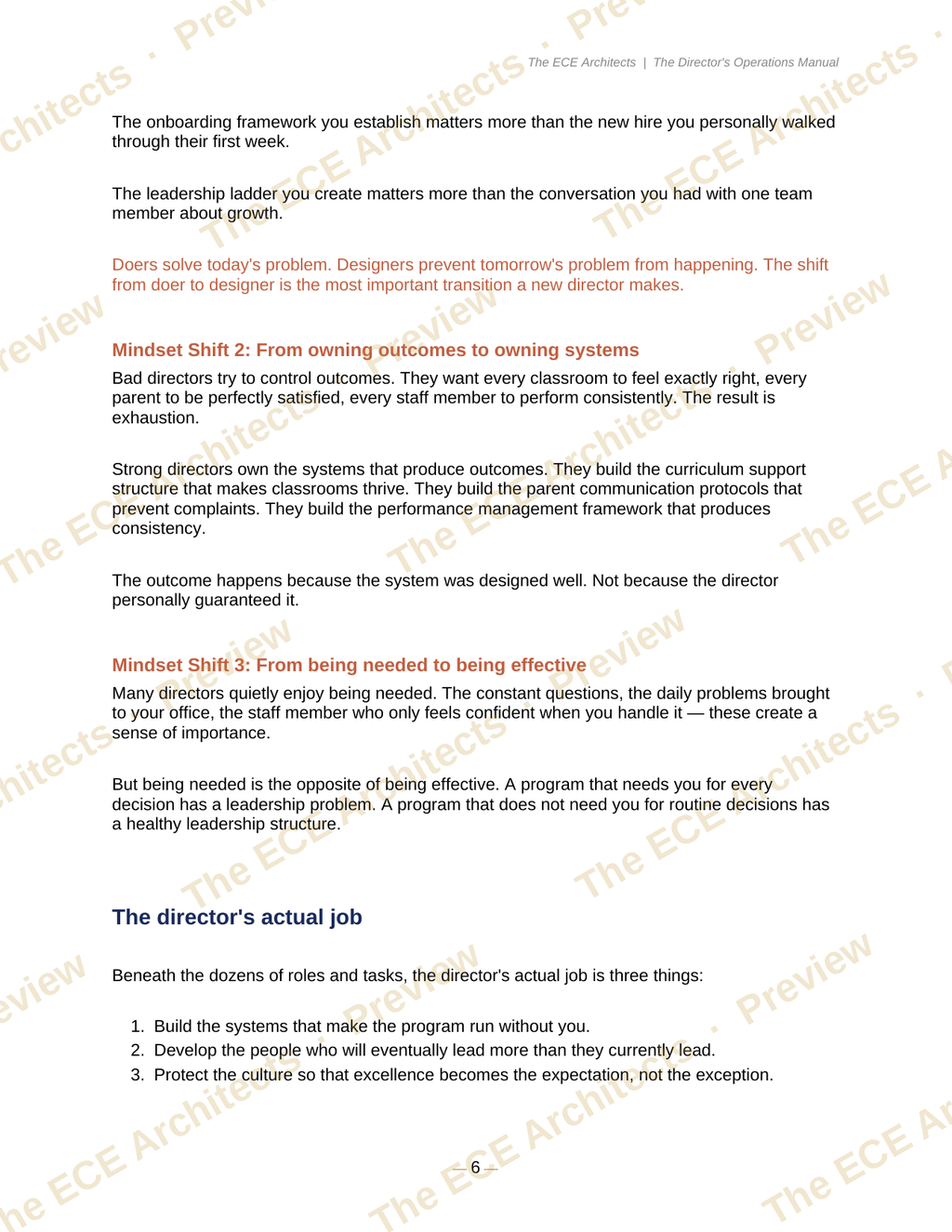 The Director's Operations Manual + Editable Template Pack