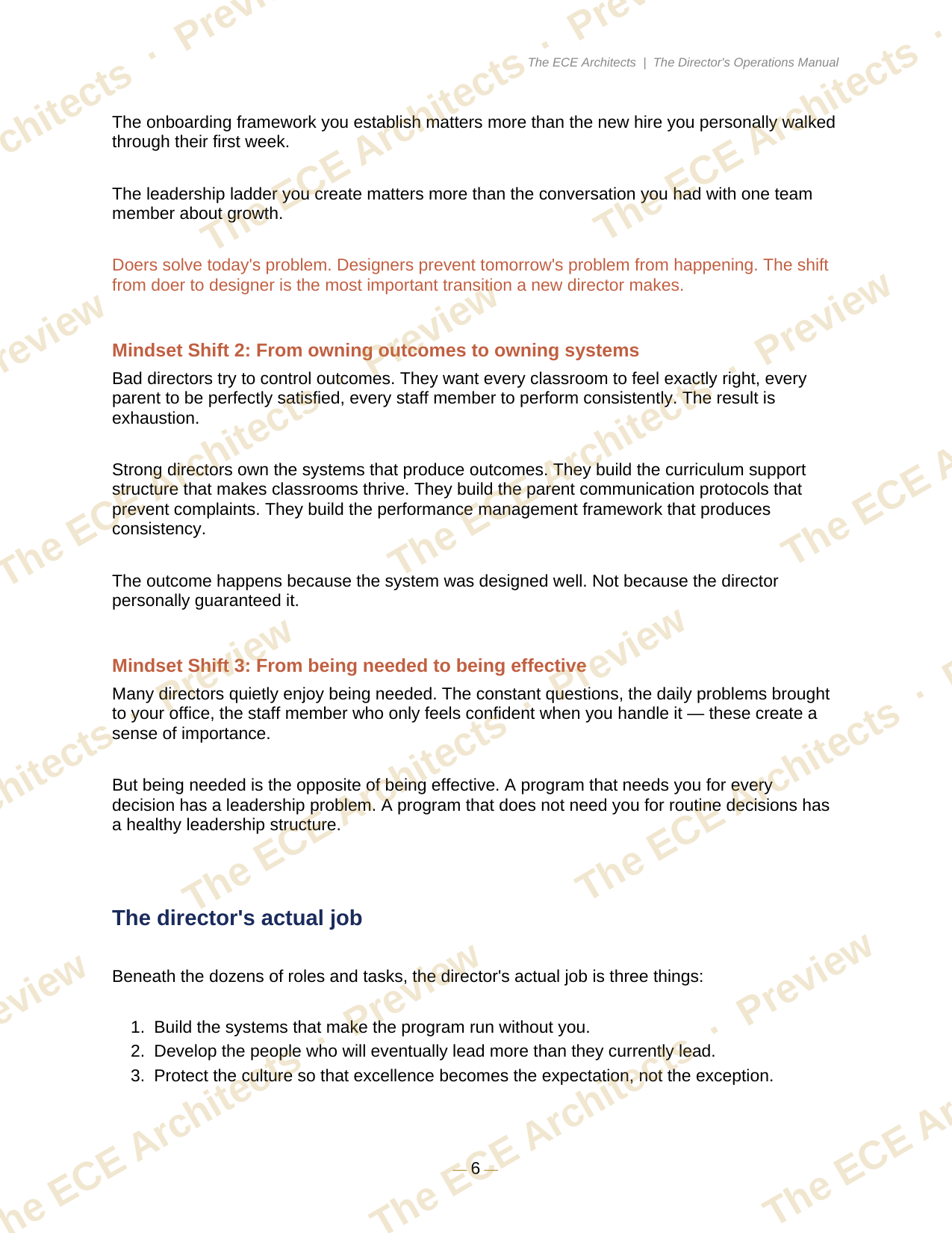 The Director's Operations Manual + Editable Template Pack