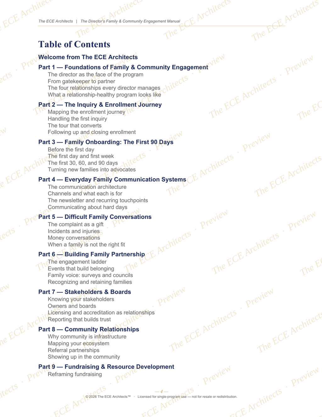 The Director's Family & Community Engagement Manual