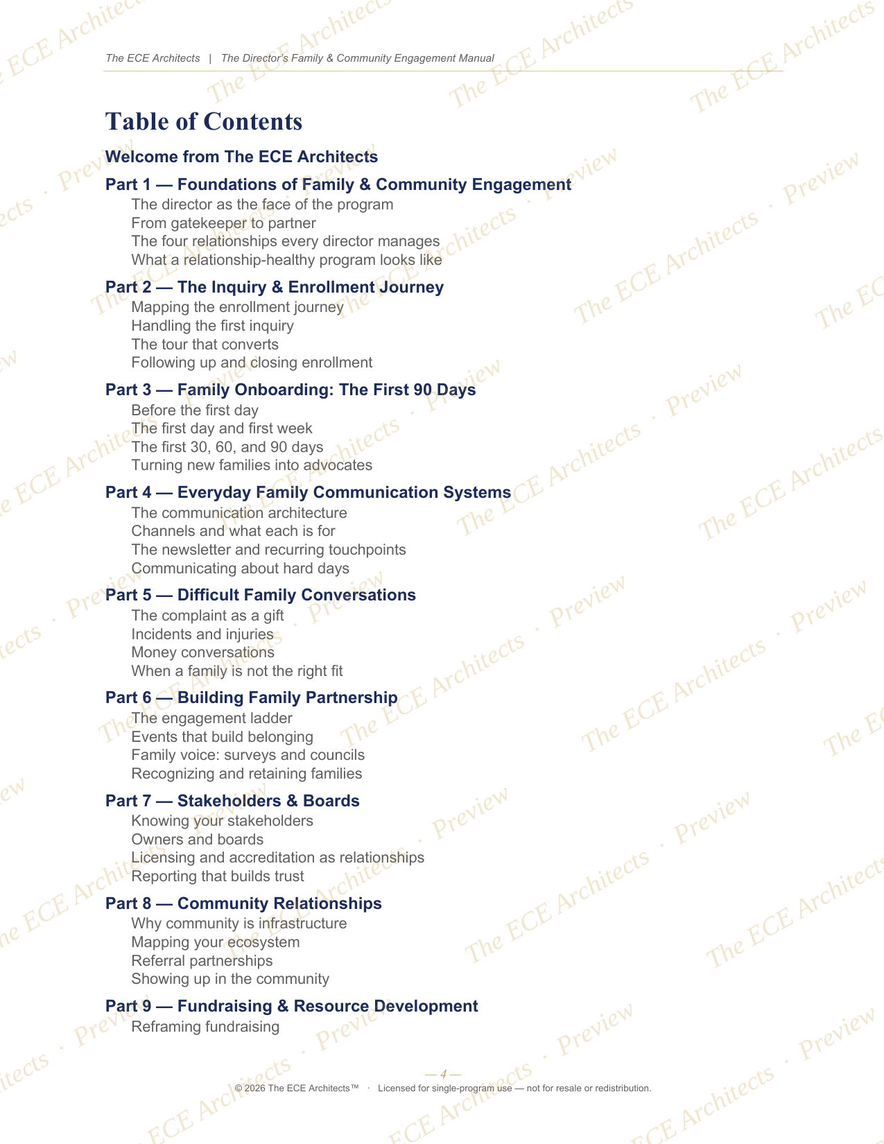 The Director's Family & Community Engagement Manual